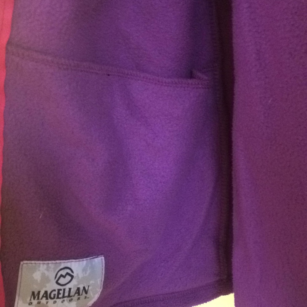 Magellan outdoors purple zip up hoodie youth L - Picture 6 of 8